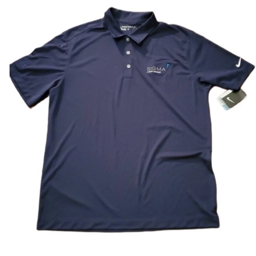 Nike Golf Polo Shirt Mens Size L Sigma Embrodery New nwt
